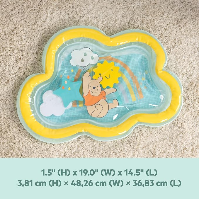Bright Starts Disney Baby Winnie The Pooh Once Upon a Water Mat, Blue, Unisex, Newborn +