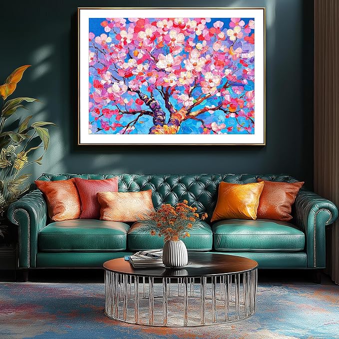 Beautiful Flowers 500 Piece Puzzles for Adults, Fun Pretty Art Puzzles for Adults 500 Pieces with HD Print & Poster, 20" X 20" Dust Free Party Family Games