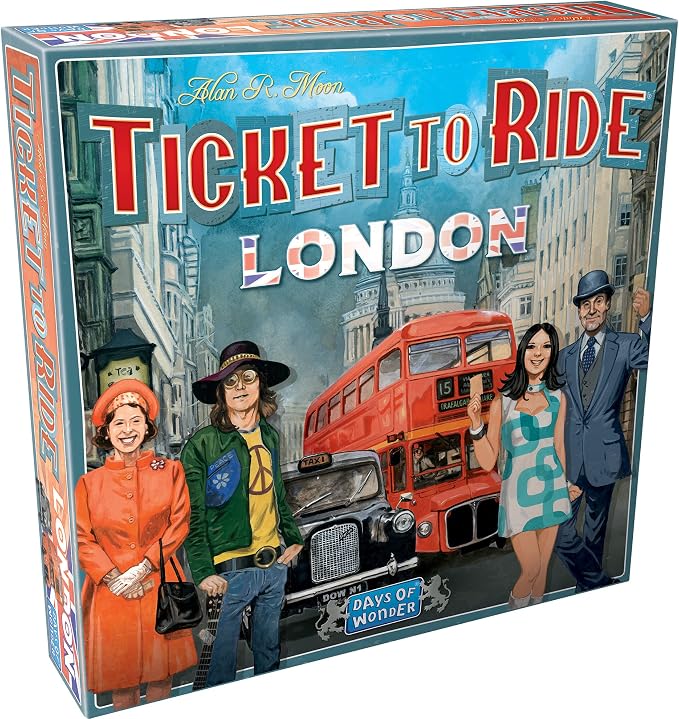 Asmodee Ticket to Ride London Board Game - Train Route-Building Strategy Game, Fun Family Game for Kids & Adults, Ages 8+, 2-4 Players, 10-15 Minute Playtime