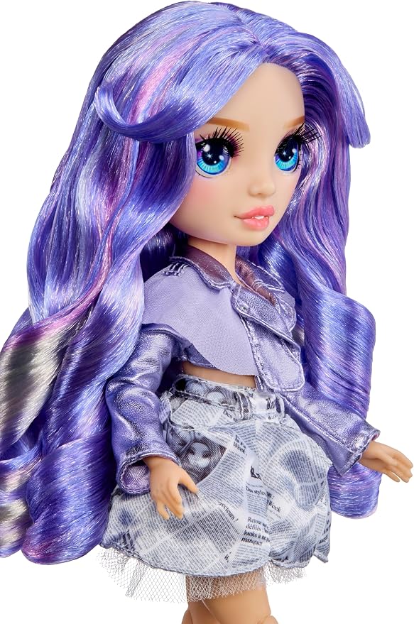 Rainbow High Pretty in Paris Fashion - Violet Willow (Purple), Rainbow 11" Fashion Doll with Outfit, Stylish Handbag, Girls Toy Gift for Kids Ages 4-12 Years