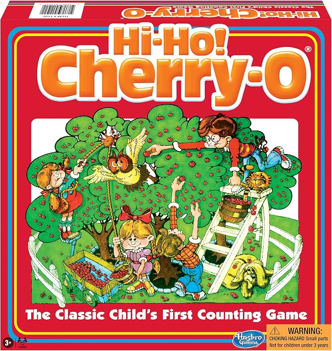 HI-Ho Cherry-O by Winning Moves Games USA, the Classic Child's First Counting Game, for 2 to 4 Players, Ages 3+