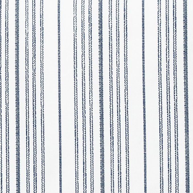 Nautica - Full Size Sheet Sets, Cotton Percale Bedding, Crisp & Cool, Coastal Home Decor (Beaux Stripe Navy, Full)
