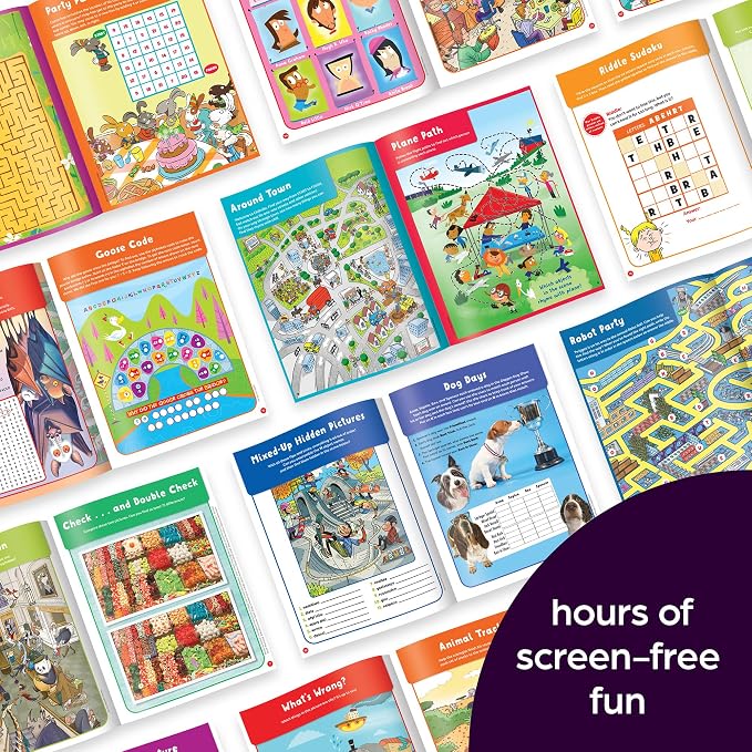 Highlights Puzzle Fun Activity Books 2027 Special Edition Gift Set | Variety Puzzle Book Set with Brain Teasers, Mazes, Word Games and More, Travel Activity and Game Books for Kids Ages 6 and Up