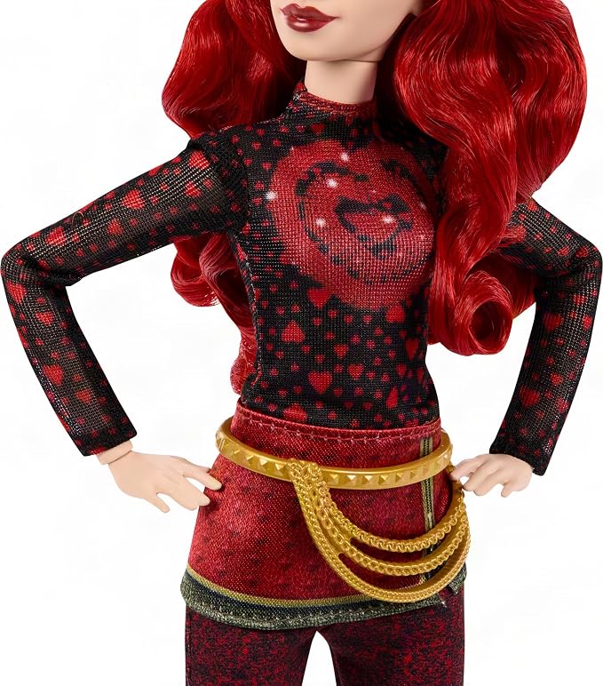 Mattel Disney Descendants: Wicked Wonderland Fashion Doll 2-Pack, Red & Max with Movie-Inspired Clothing, Cat Animal Friend & Pocketwatch Accessory (Amazon Exclusive)