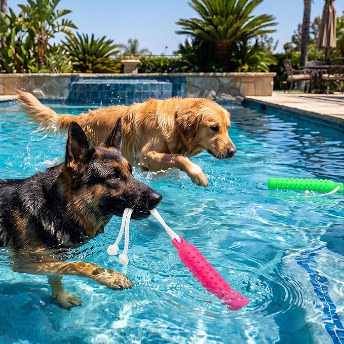 Dog Float Toy - Interactive Training Bumper & Fetching Retrieving Dog Water Toys Dummy Outdoor - Lightweight for Float on the Water Pool Fetch Pet Toys for Small, Medium, Large Dogs