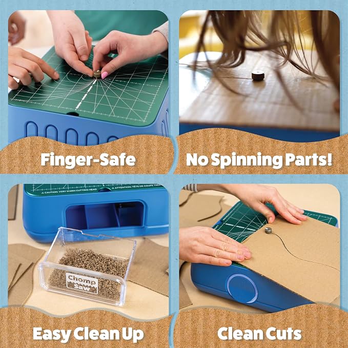 ChompSaw | The Original Kid-Safe Power Tool for Cutting Cardboard | STEM + STEAM Educational Toy for Boys and Girls Ages 5+