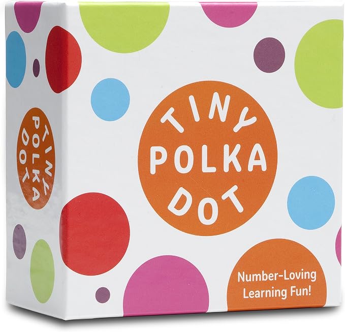 Tiny Polka Dot - the Math-Enriched Card Deck for Kids Ages 3–8 | Includes 16 Games that Playfully Teach Counting, Arithmetic & Logic | Early Math Learning Game for 1-6 Players