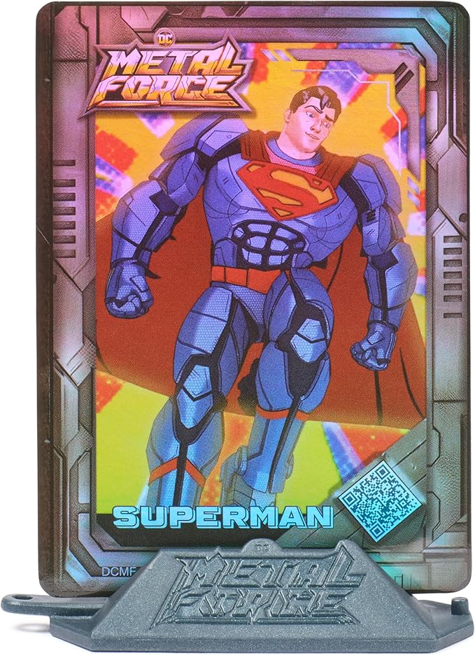 DC Comics, Metal Force Superman Action Figure, 12-Inch Extra Large Super Hero Collectible Kids Toys for Boys and Girls Ages 4 and Up