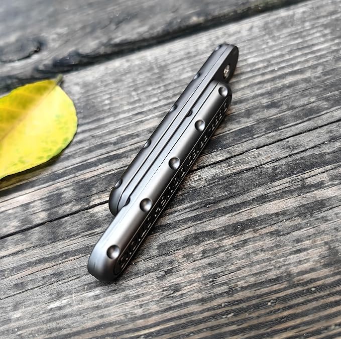 T-Conceal EDC Fidget Slider Fidget Toy Adult Stress Relief Metal Rotation Push Pull ADHD Recreational Fidget Toy Tactile Coin Fritter