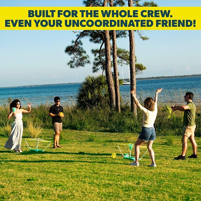 The Original Cone Toss Outdoor Target Tossing Outdoor Game - A New Twist on Cornhole and Bean Bag Toss Games | Perfect for Family, Friends, BBQs, & Tailgates | Fun for All, Adults & Children Ages 8+