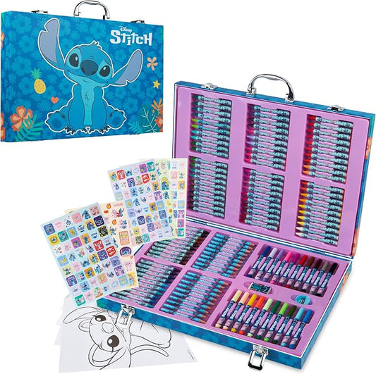 Marvel Colored Pencils Art Supplies Kids Drawing Kit School Supplies Girls Drawing Pencils Art Kit Travel Case with Crayons Arts and Crafts for Kids 4-12 (Multi Stitch Set)