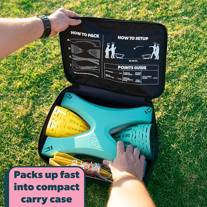 The Original Cone Toss Outdoor Target Tossing Outdoor Game - A New Twist on Cornhole and Bean Bag Toss Games | Perfect for Family, Friends, BBQs, & Tailgates | Fun for All, Adults & Children Ages 8+