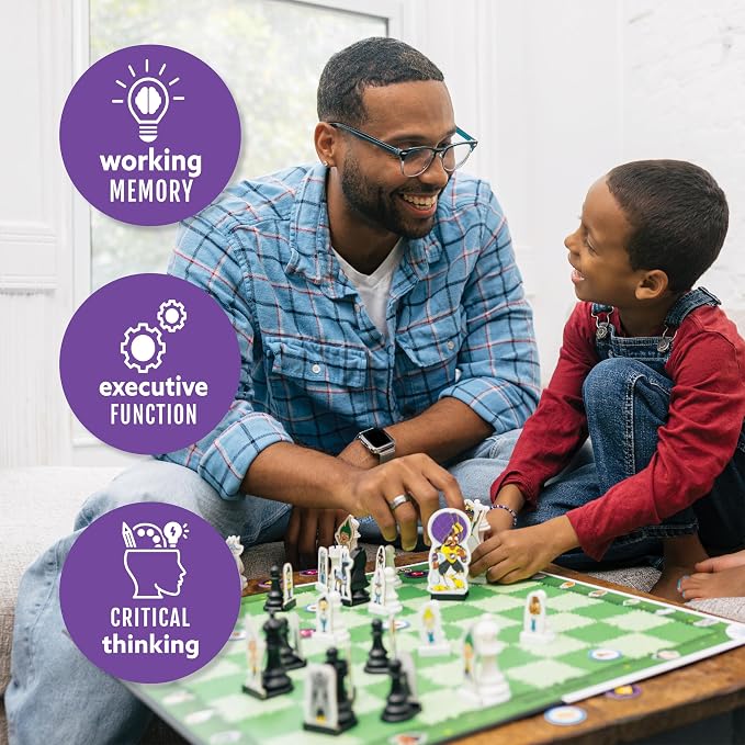 Story Time Chess Set for Kids - Family Game Night, Strategic Game Play - Board Games for Family Night - Perfect for Beginners, Learn Chess with a Fun Story - Preschool Toys, Ages 3+