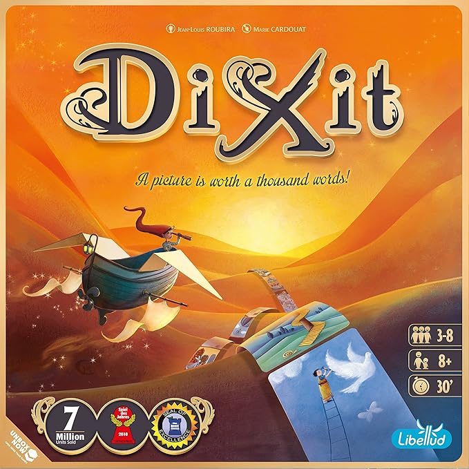 Asmodee Dixit Board Game - Award-Winning Storytelling Party Games for Adults & Kids, Creative Imagination, Parties with Friends, Family Fun for Adults, 3-6 Players Ages 8+, 30 Minute Playtime
