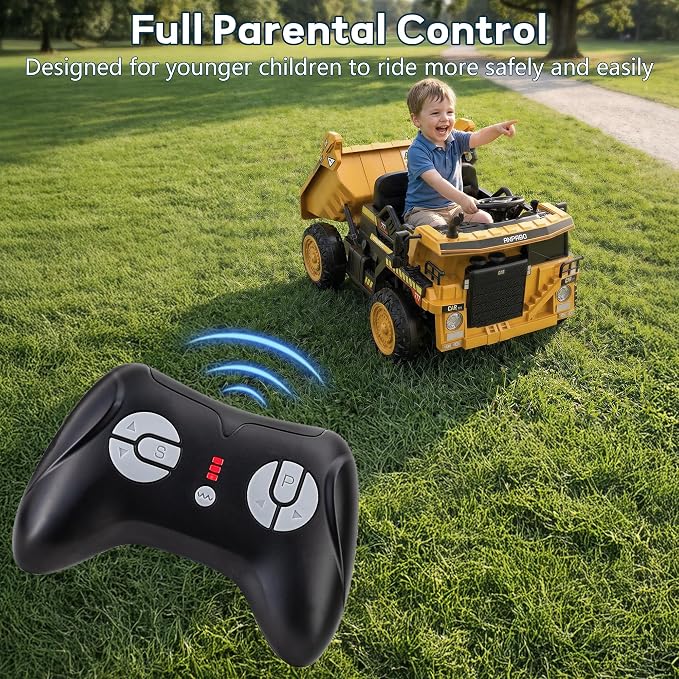 ANPABO 2.4GHz Bluetooth Remote Control for 12V/24V Ride on Car, JR Model Compatible Replacement Controller with 3 Speed Modes, One-Key Pairing, Parental Emergency Stop & Stable Signal