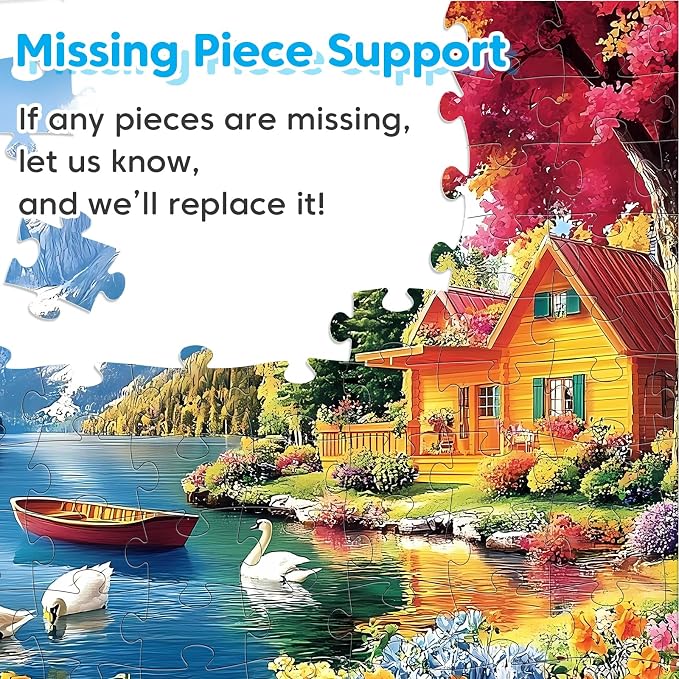 100 Piece Puzzles - 4 Themed Landscapes Large Piece Puzzles for Senior Adults Kids Puzzle Ages 5-8 Jigsaw Puzzle for Kids Ages 4-6 6-8 8-10 Year Old Educational Toys for Girls Boys 4-Pack