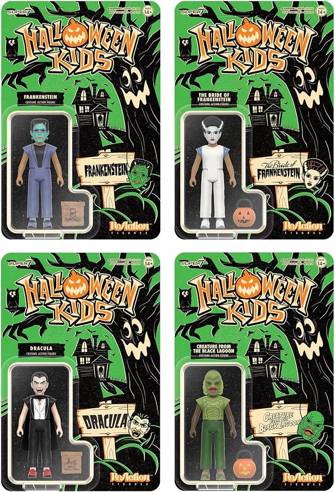 Super7 Halloween Kids Universal Monsters Dracula Boy - 3.75" Universal Monsters Movies Action Figure with Accessory Classic Movie Collectibles