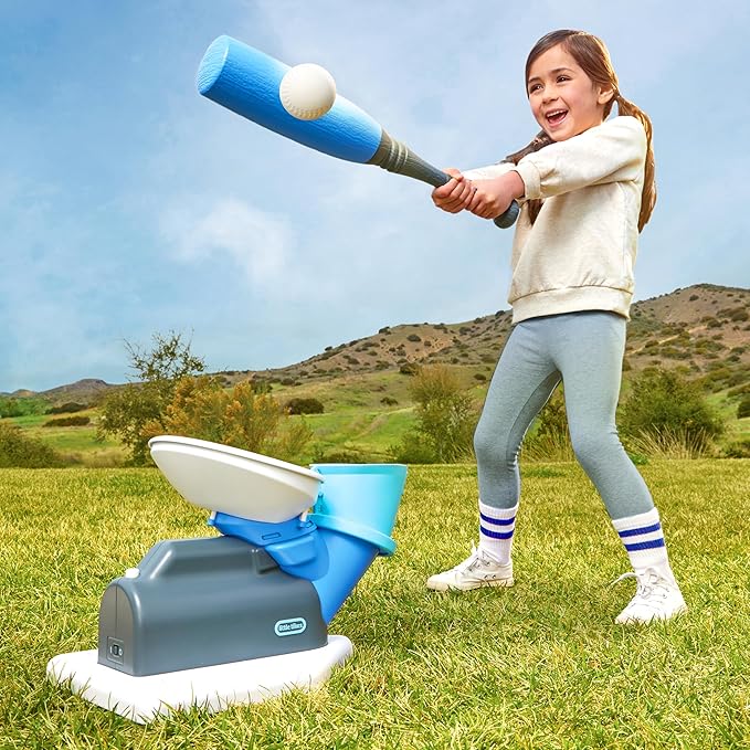 Little Tikes 2-in-1 Pop 'n Pitch Trainer, Outdoor Sports Experience for Boys and Girls Ages 3+