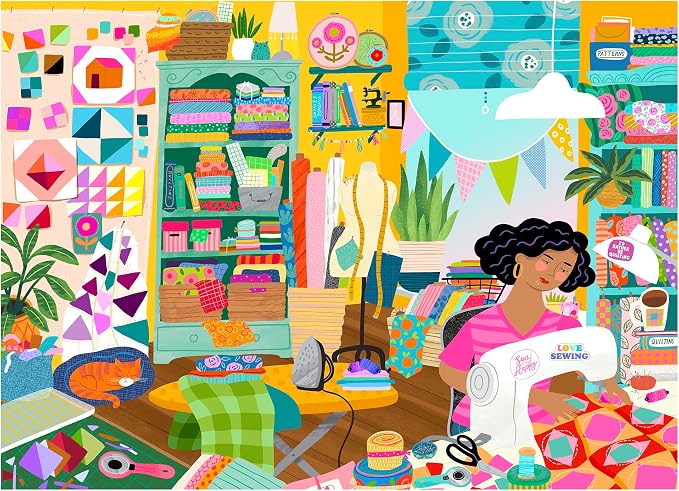 RoseArt - Soft Touch - Sewing Room - 1000 Piece Jigsaw Puzzle for Adults