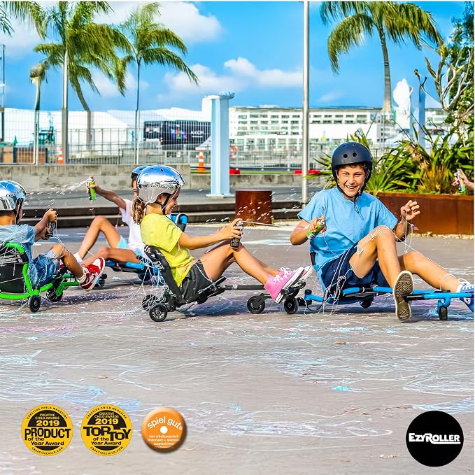 EzyRoller Drifter X Ride On Toy for Kids, Ages 4-12, Up to 154 lbs - Black