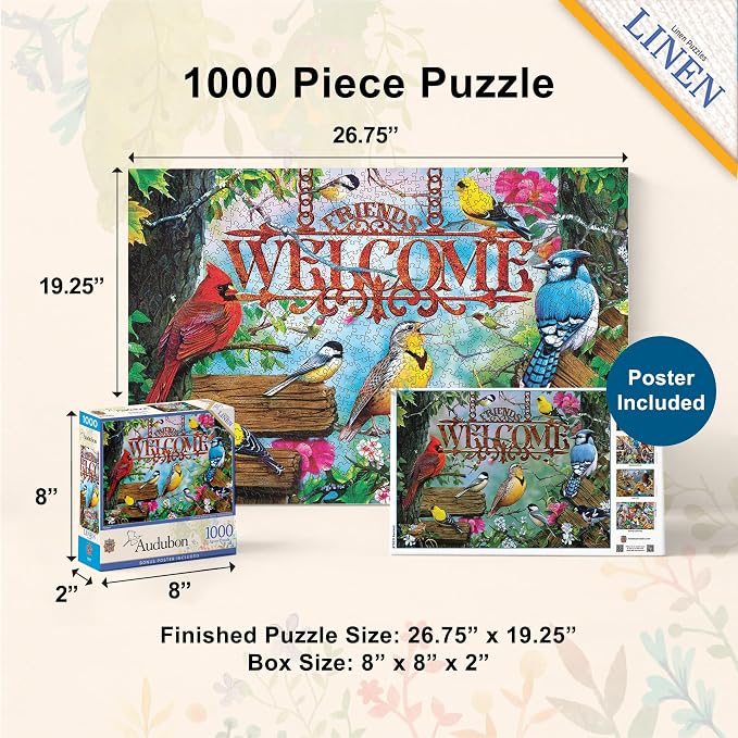 MasterPieces 1000 Piece Jigsaw Puzzle for Adults, Family, Or Youth - Perched - 19.25"x26.75"