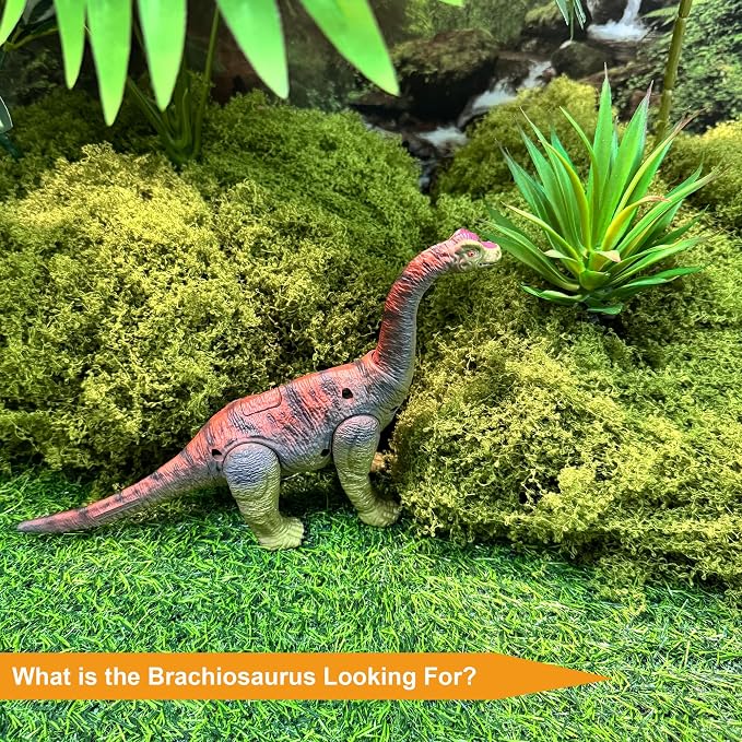 EKU Dinosaur Toys Wing Flapping Pterodactyl Toy Eudimorphodon, Head Moves Attack Brachiosaurus Styracosaurus Realistic Dino Action Figures for Kids 3-12 Boys Girls Jurassic World Toys