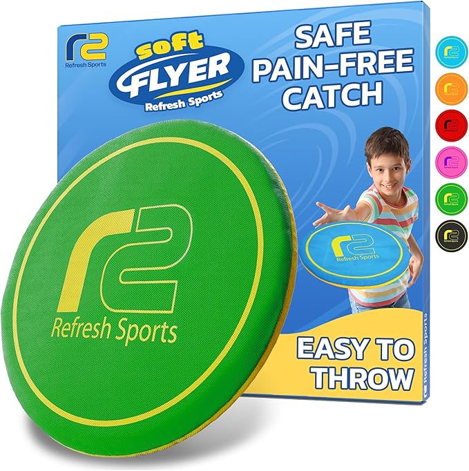 Soft Flying Disc – Fun Outdoor Toy for Kids, Teens & Adults – Easy to Catch - Fun Summer Gifts for Kids - Pool & Beach Games – Holiday Present Summer Gift for Boys & Girls Ages 3 4 5 6–12+