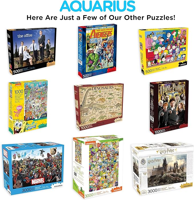 Aquarius Harry Potter 3000 Piece Jigsaw Puzzle, Hogwarts Castle Wizard Movie Puzzles 45x32 Inch Collectible Merchandise Gift for Teens and Adults