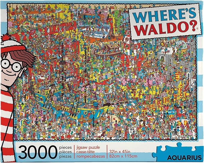Aquarius Where’s Waldo 3000-Piece Jigsaw Puzzle