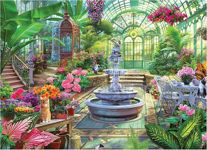RoseArt - Kodak Premium - Victorian Greenhouse- 1000 Piece Jigsaw Puzzle for Adults