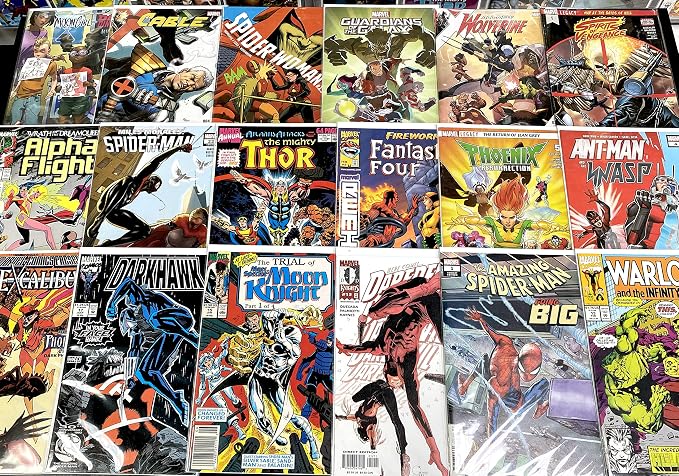 Premium Comic Books Gift Pack - 24 Collection - MARVEL ONLY - Superheroes Comics Grab Bag
