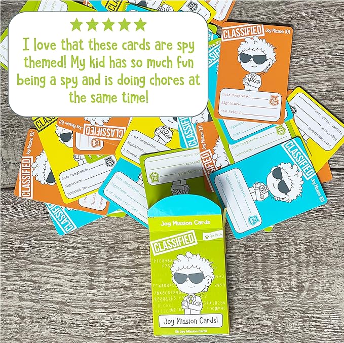 Open The Joy Kindness Mission Cards for Kids | 56 Secret Missions to Build Empathy, Compassion & Social Skills | Fun Screen-Free Activity Game for Families & Classrooms | Ages 4+ | SEL Learning Cards