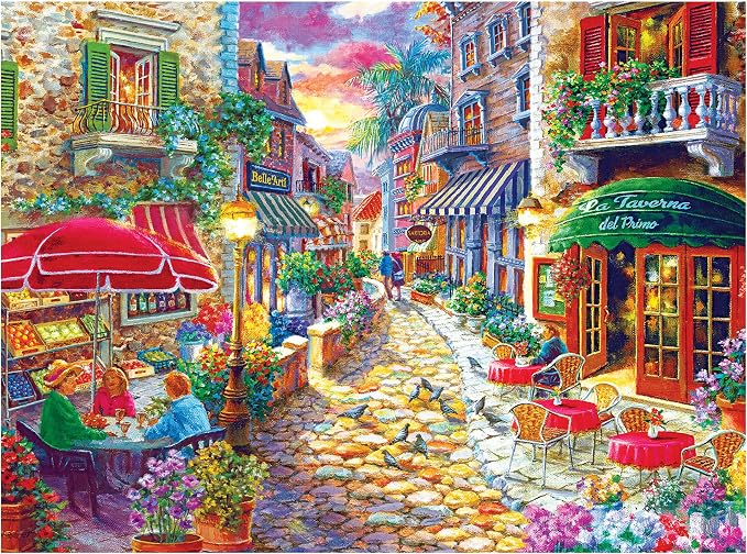 RoseArt - Kodak Premium - Late Afternoon in Italy - 1000 Piece Jigsaw Puzzle for Adults