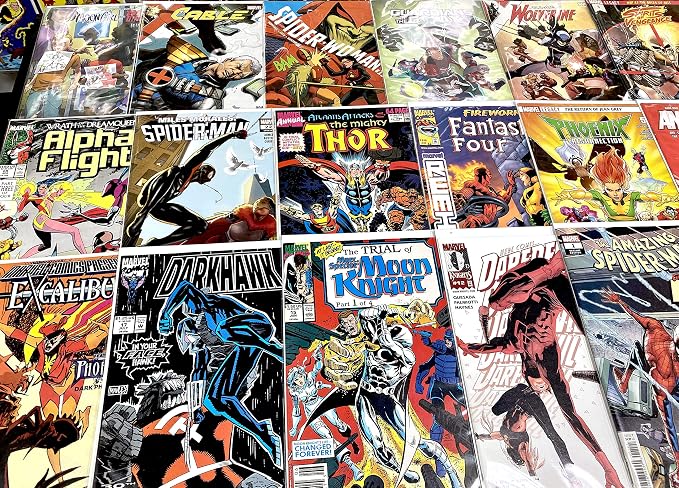 Premium Comic Books Gift Pack - 24 Collection - MARVEL ONLY - Superheroes Comics Grab Bag