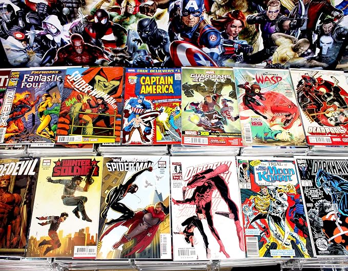 Premium Comic Books Gift Pack - 24 Collection - MARVEL ONLY - Superheroes Comics Grab Bag