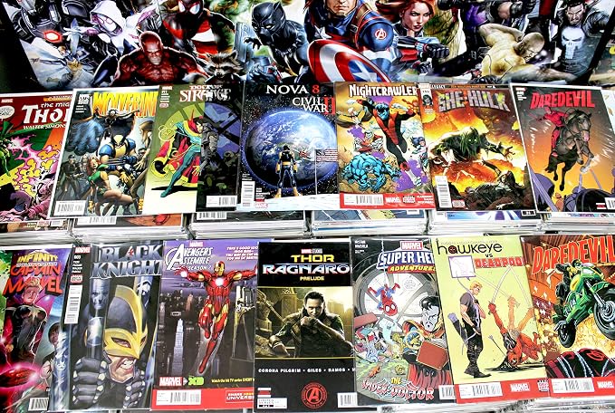 Premium Comic Books Gift Pack - 24 Collection - MARVEL ONLY - Superheroes Comics Grab Bag
