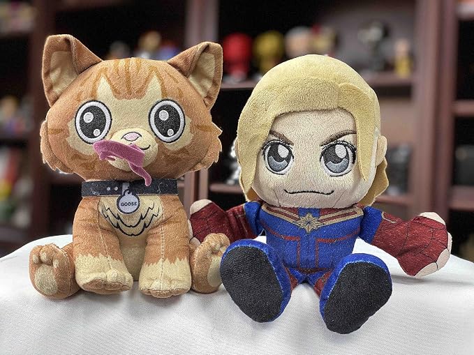 Marvel Captain Marvel 8" Kuricha Sitting Plush - Soft Chibi Inspired Toy