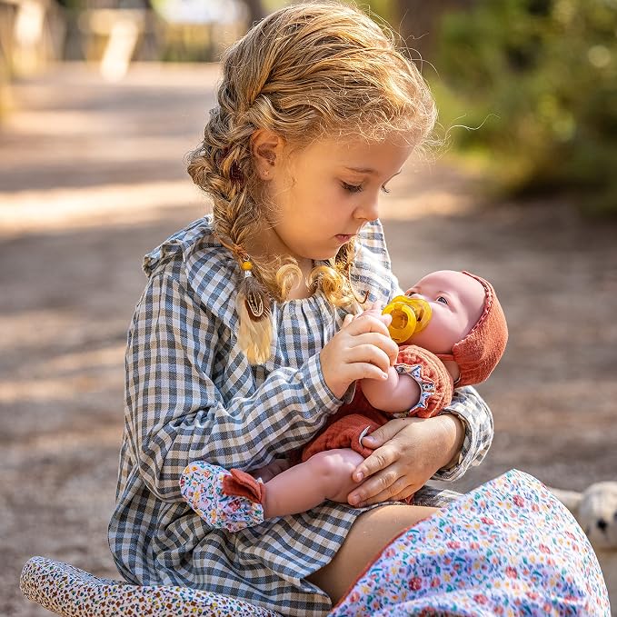 JC Toys - Nature Collection | Original La Newborn | Anatomically Correct Real Girl Baby Doll Gift Set | 15" All-Vinyl | Made in Spain | Designed by Berenguer | Ages 2+