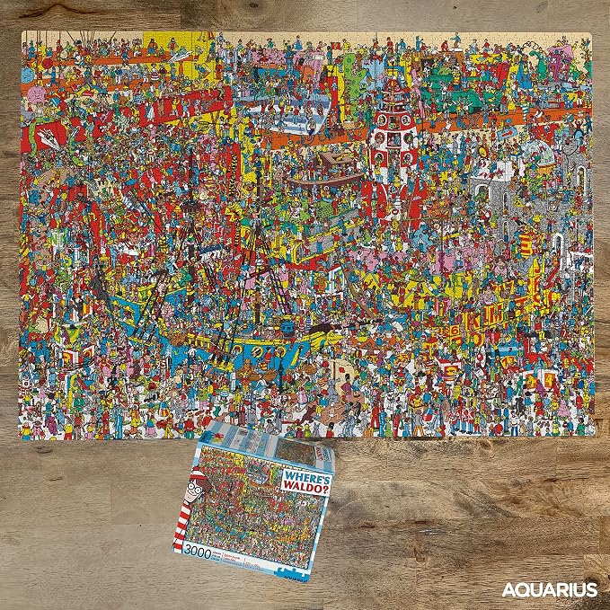 Aquarius Where’s Waldo 3000-Piece Jigsaw Puzzle