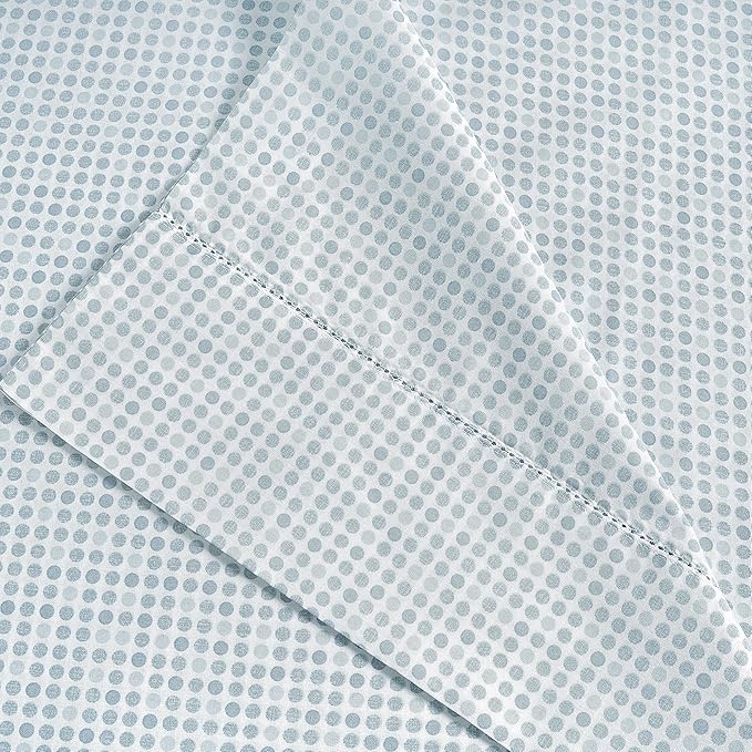 LANE LINEN Twin XL Bed Sheets 100% Organic Cotton 3pc Percale - Polka Dot | Twin XL Sheet Set, GOTS Certified Organic Cotton Percale - Best-Value Organic Cotton, Affordable Organic Luxury